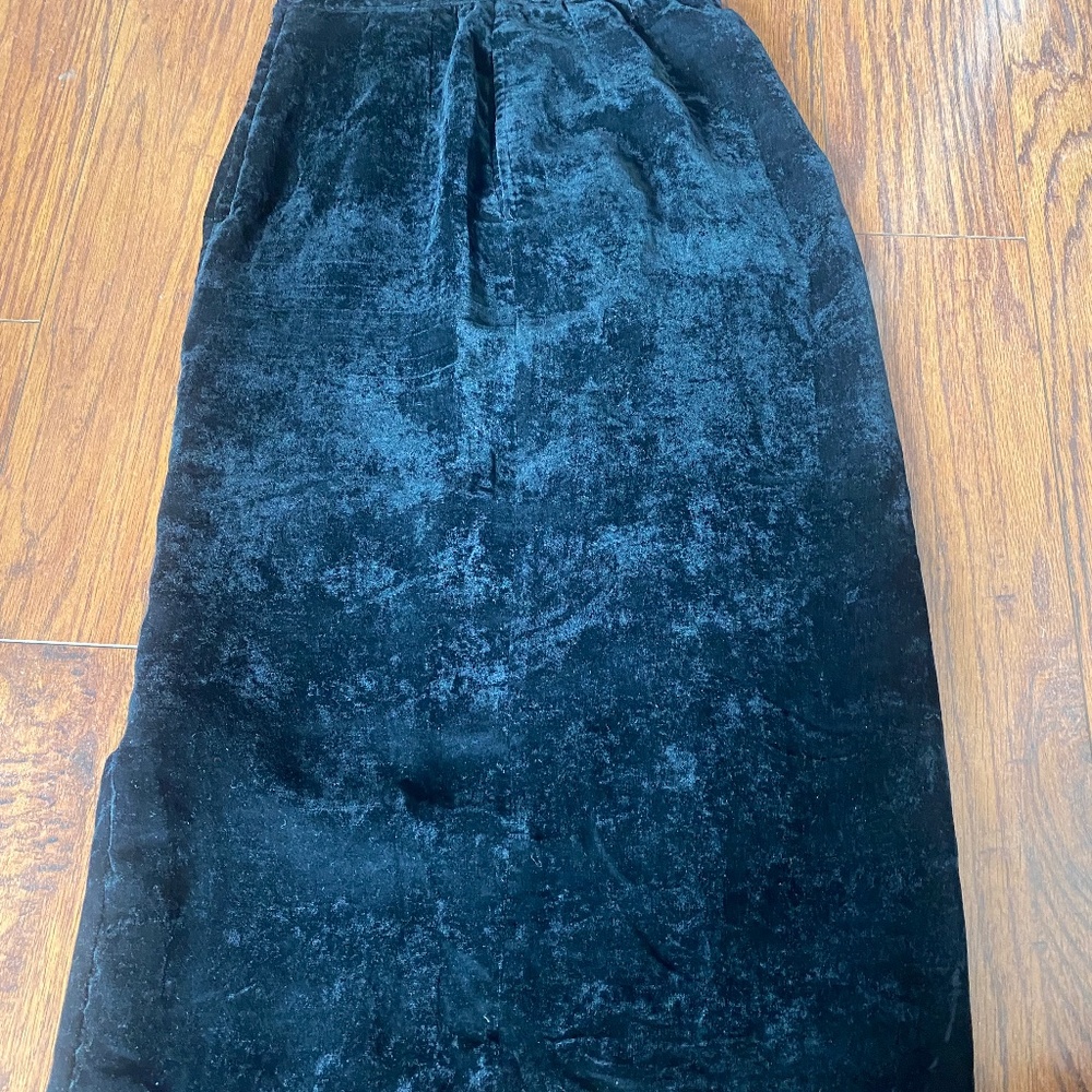 Comme des garçons velvet skirt sz s